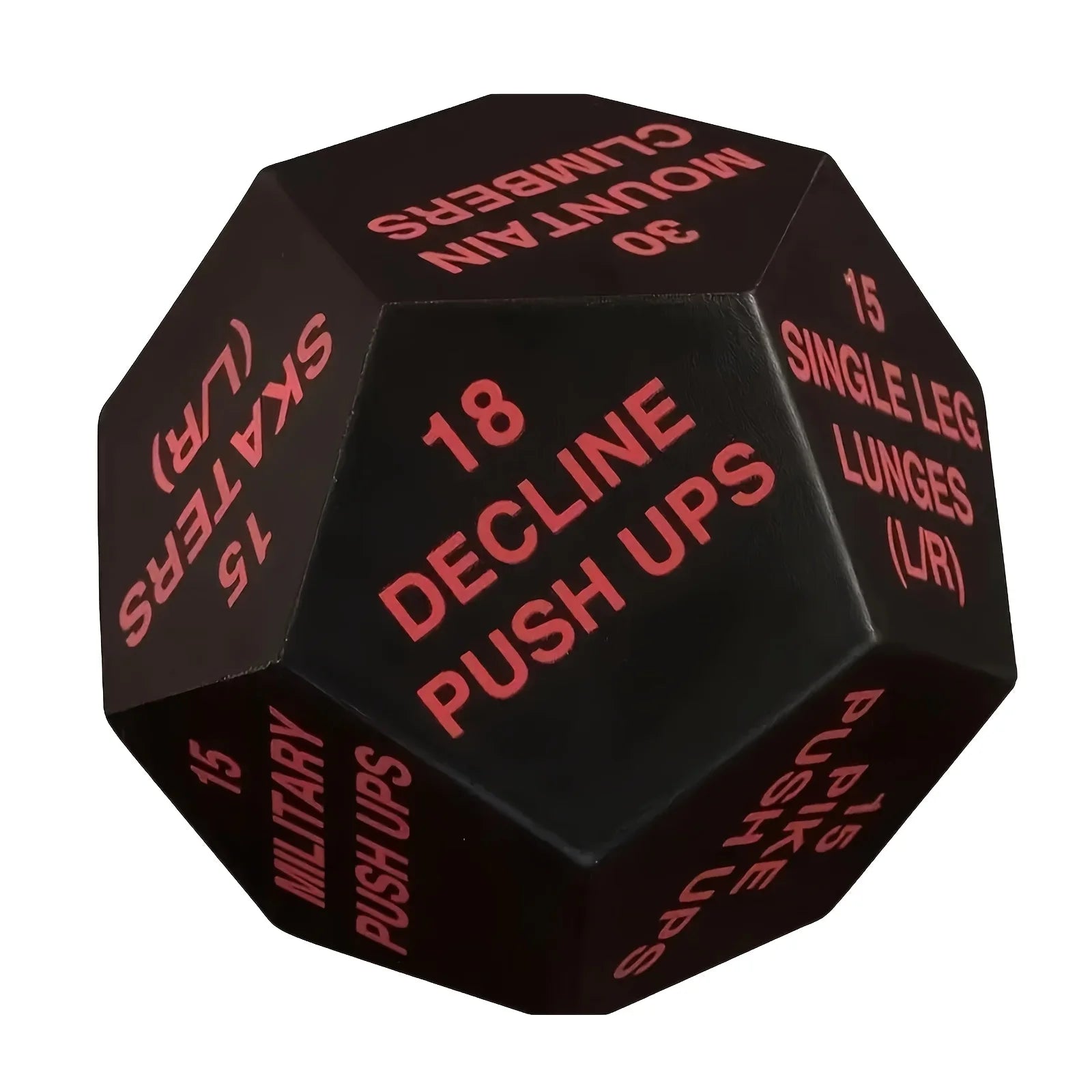 12-Face Fitness Challenge Dice