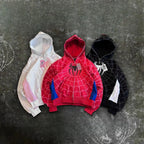 Y2K Gothic Spider Zip Hoodie