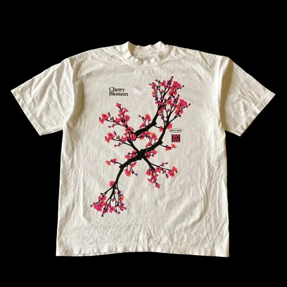 Y2K Peach Blossom Graphic Tee