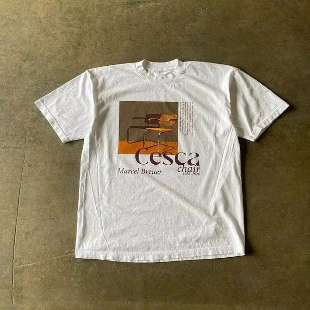 Y2K Peach Blossom Graphic Tee