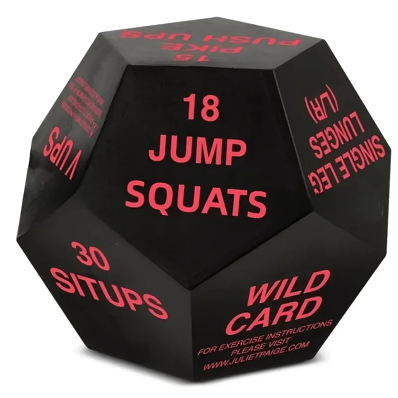 12-Face Fitness Challenge Dice