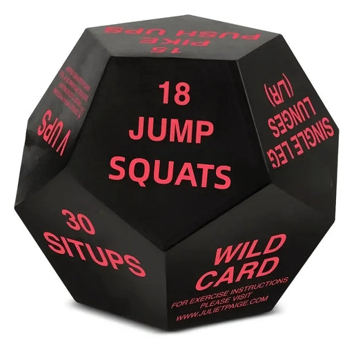 12-Face Fitness Challenge Dice