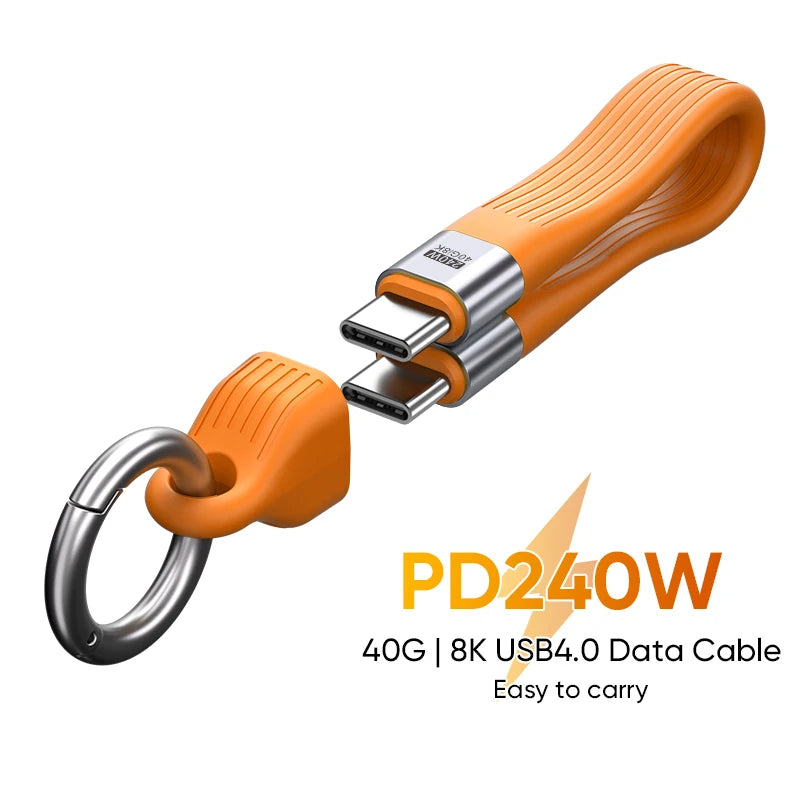 240W USB4 Keychain Cable