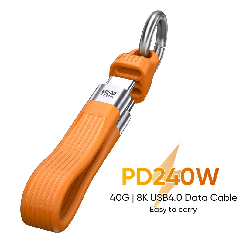 240W USB4 Keychain Cable