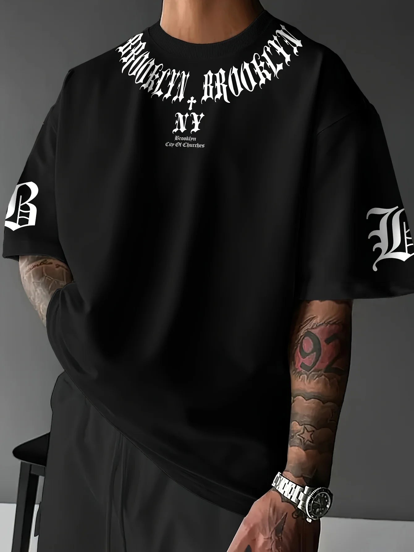 2025 Summer 3D Letter Graphic Tee