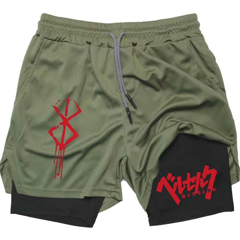 Berserk Anime Gym and Running Shorts