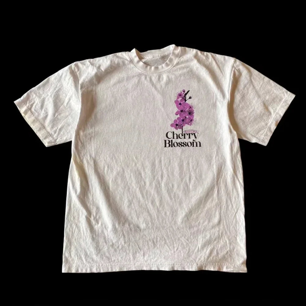 Y2K Peach Blossom Graphic Tee