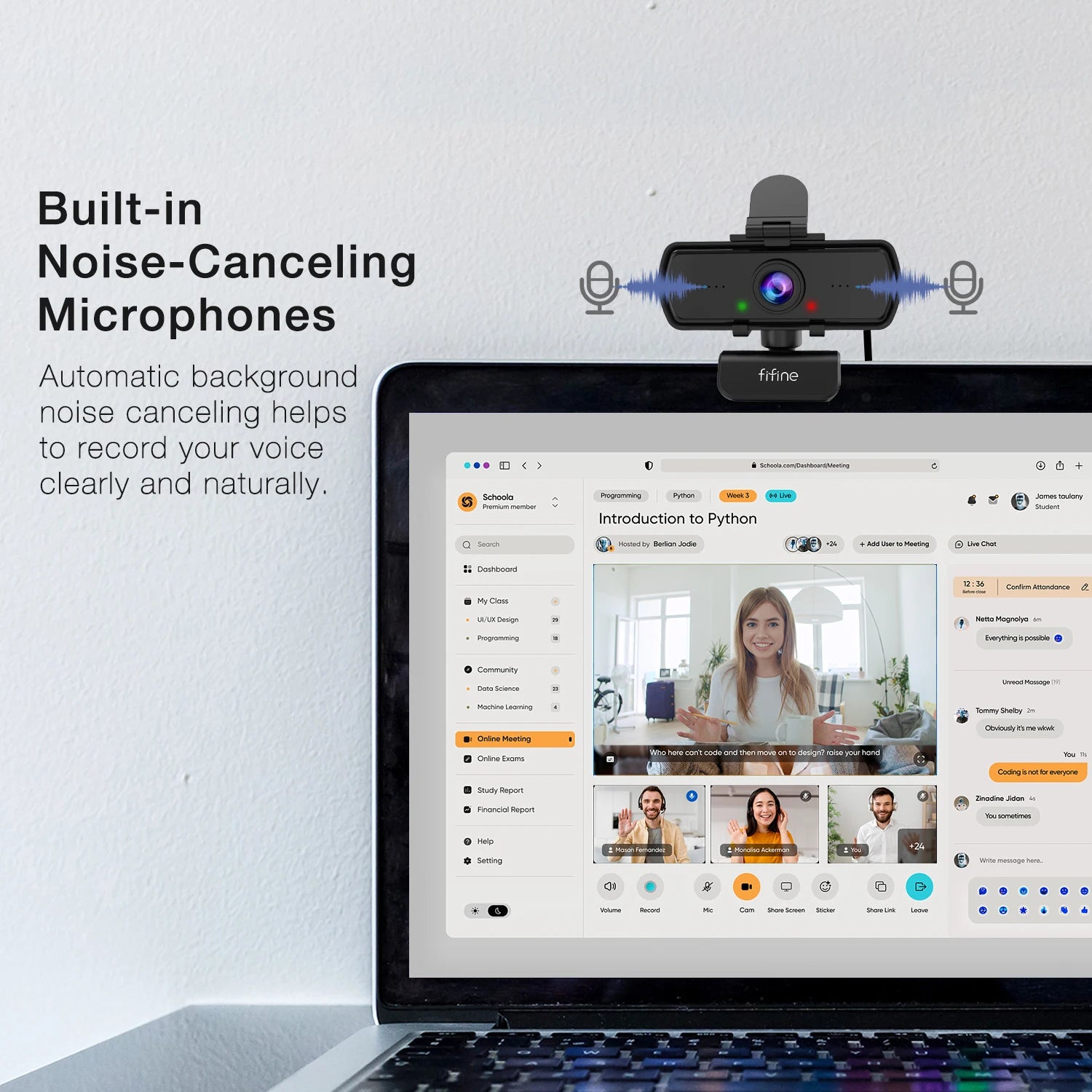 FIFINE 1440p HD Webcam K420