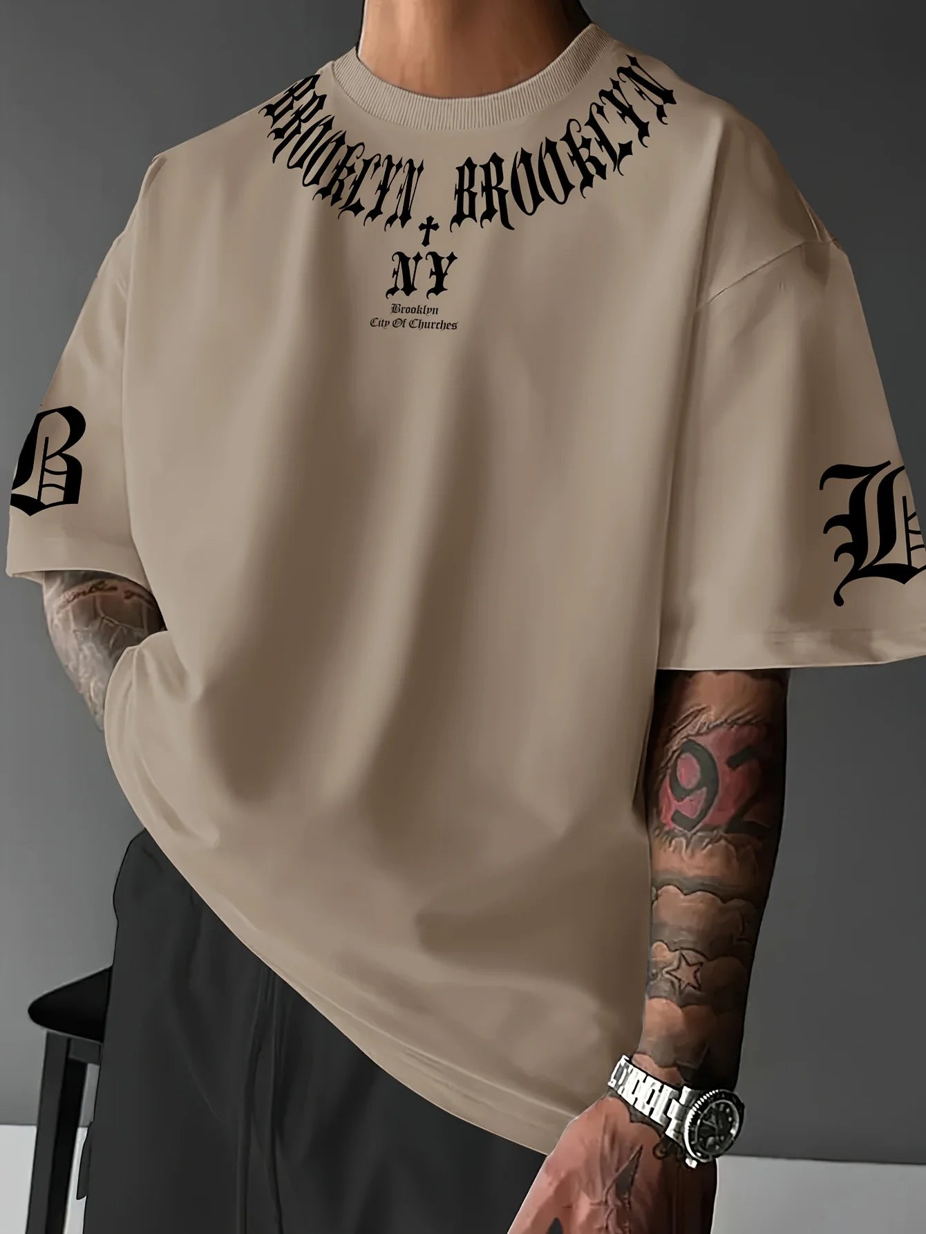 2025 Summer 3D Letter Graphic Tee