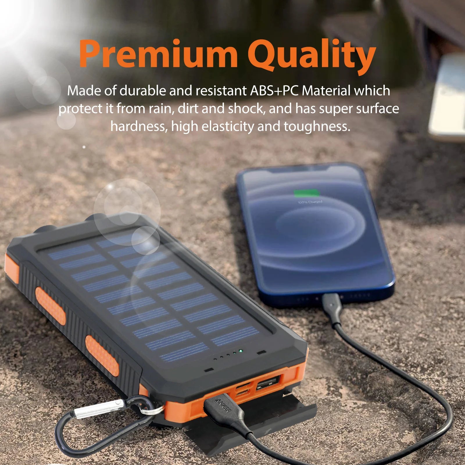 20000mAh Solar Survival Power Bank