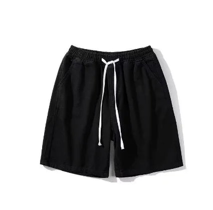 Korean-Style Wide Leg Denim Shorts