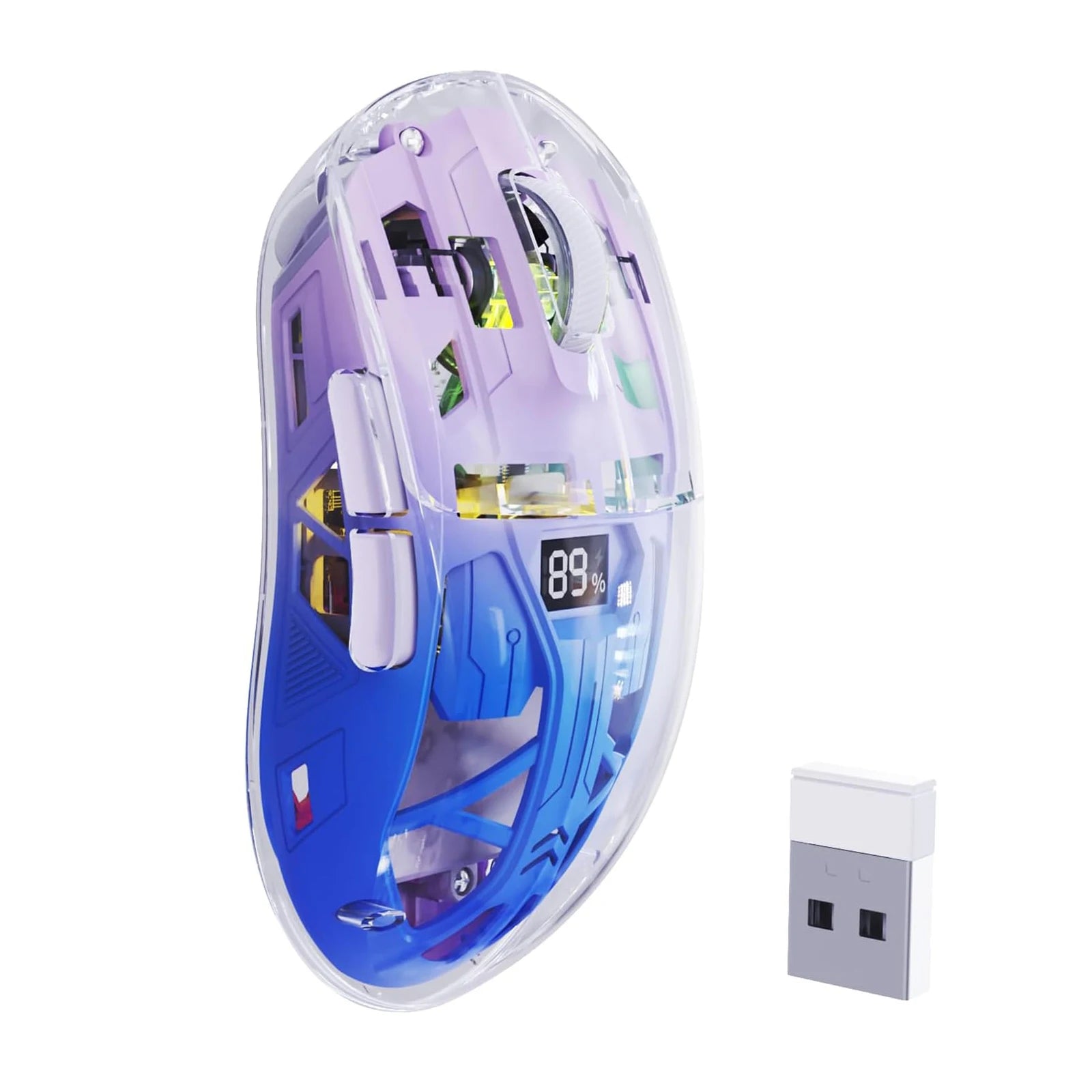 A2 Transparent RGB Gaming Mouse