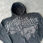 2026 Y2K Gothic Zipper Hoodie