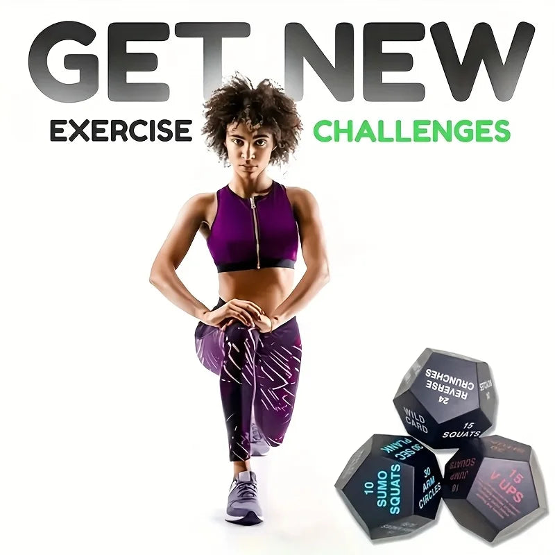 12-Face Fitness Challenge Dice