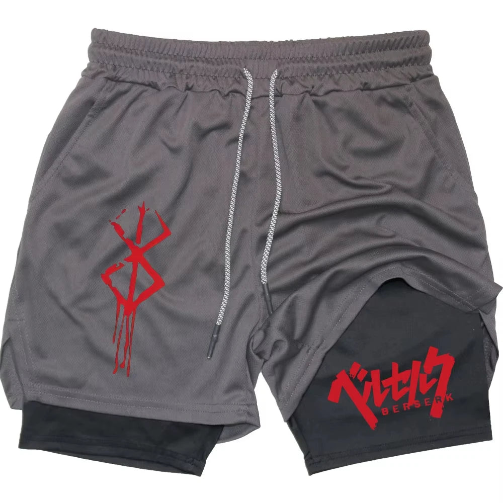 Berserk Anime Gym and Running Shorts