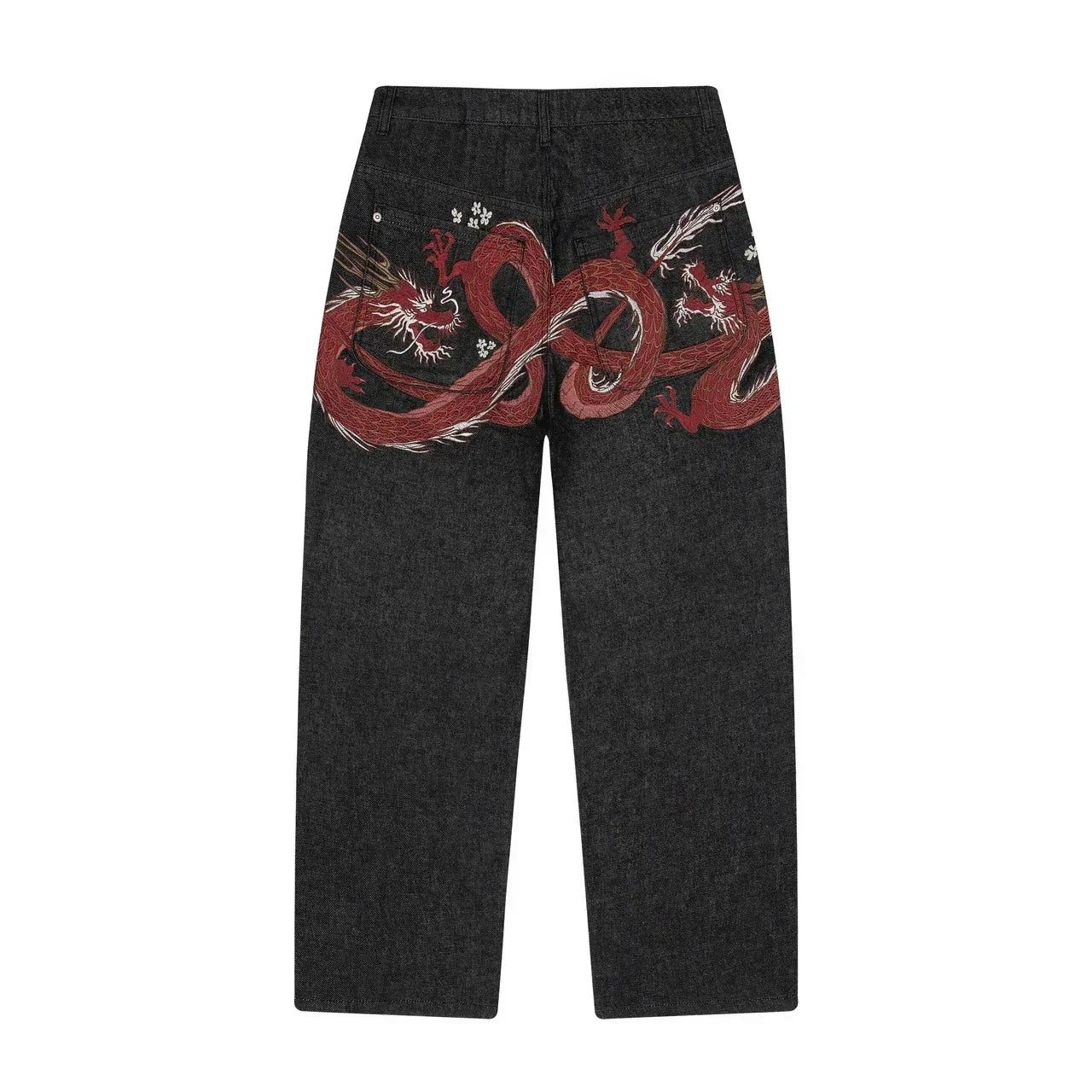 Y2K Cherry Blossom Baggy Jeans