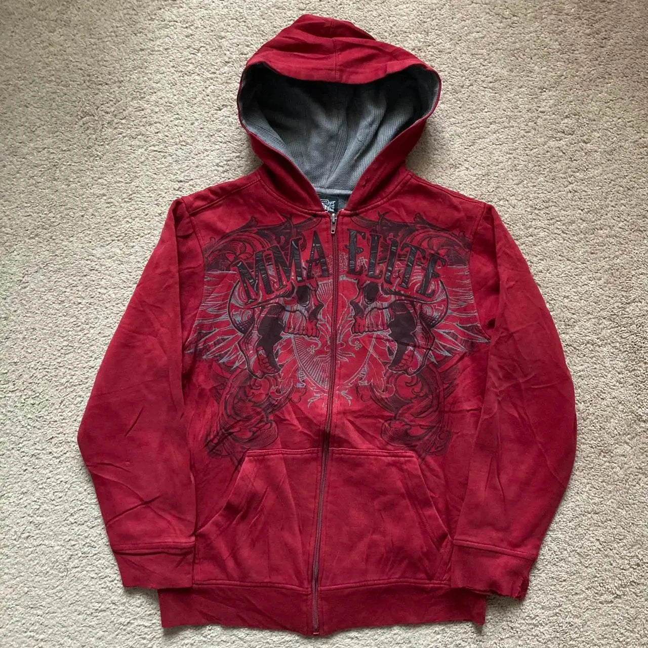 2026 Y2K Gothic Zipper Hoodie