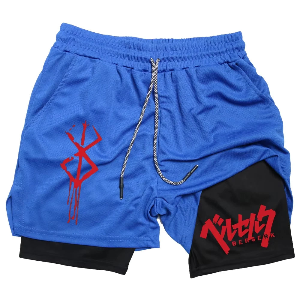 Berserk Anime Gym and Running Shorts