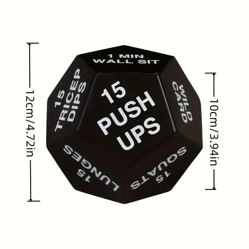 12-Face Fitness Challenge Dice