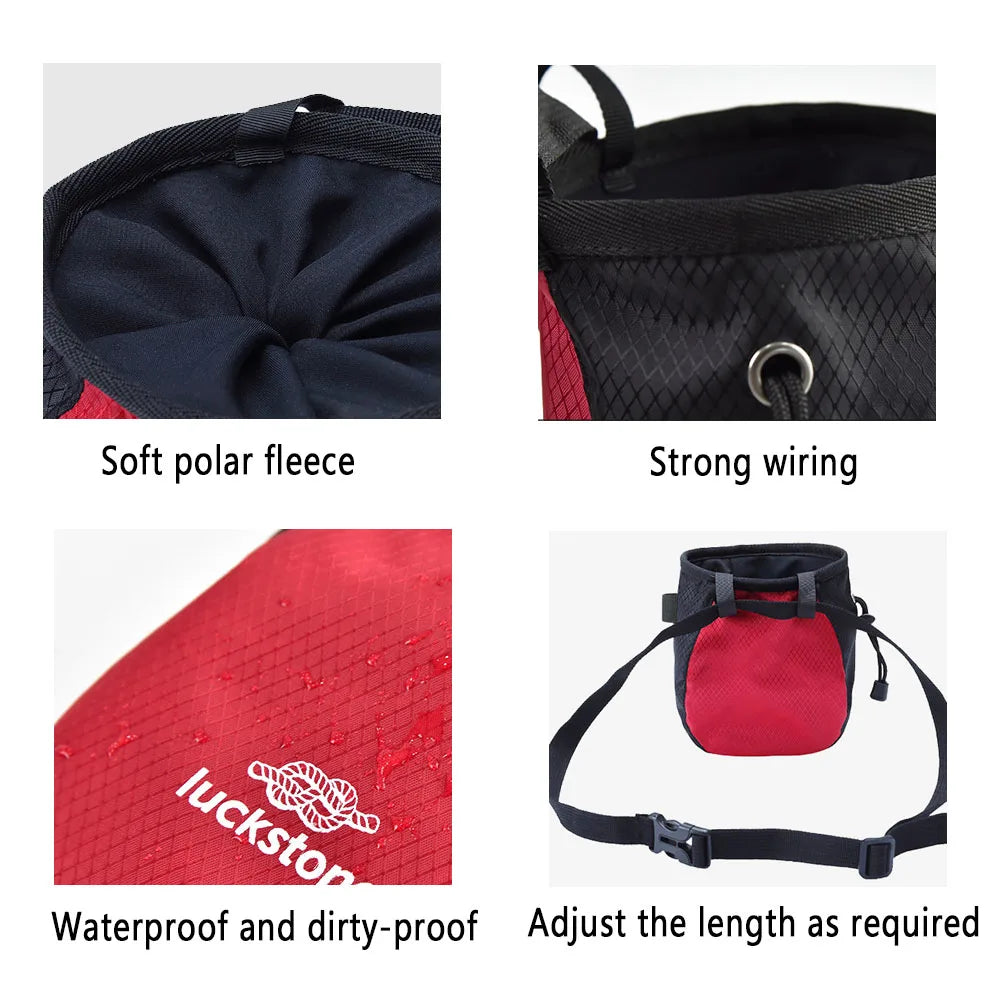 Waterproof Climbing Chalk Bag - Adjustable & Anti-Slip Design