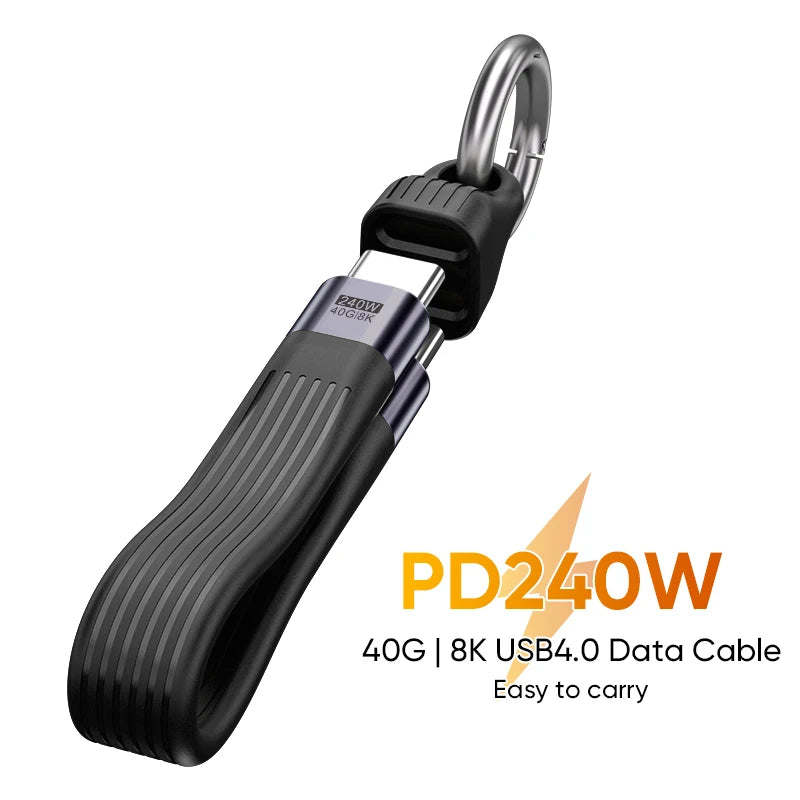 240W USB4 Keychain Cable