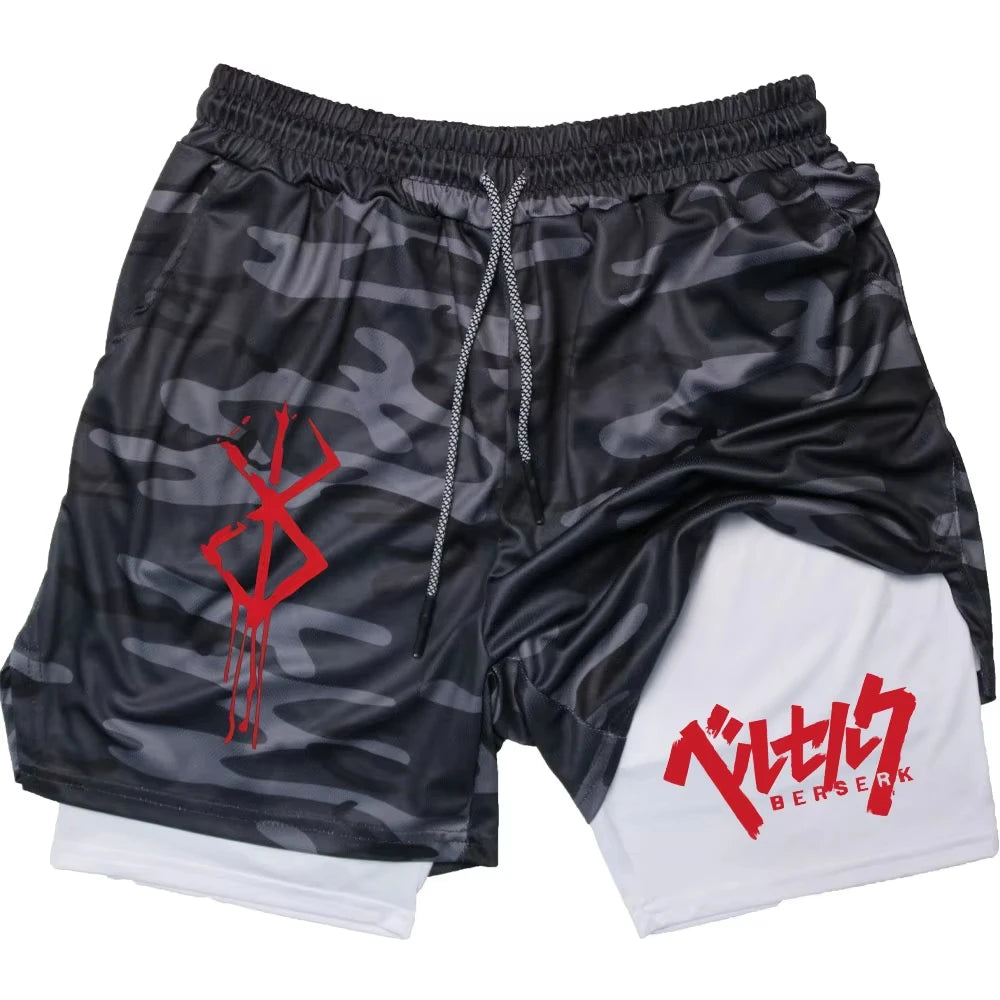 Berserk Anime Gym and Running Shorts
