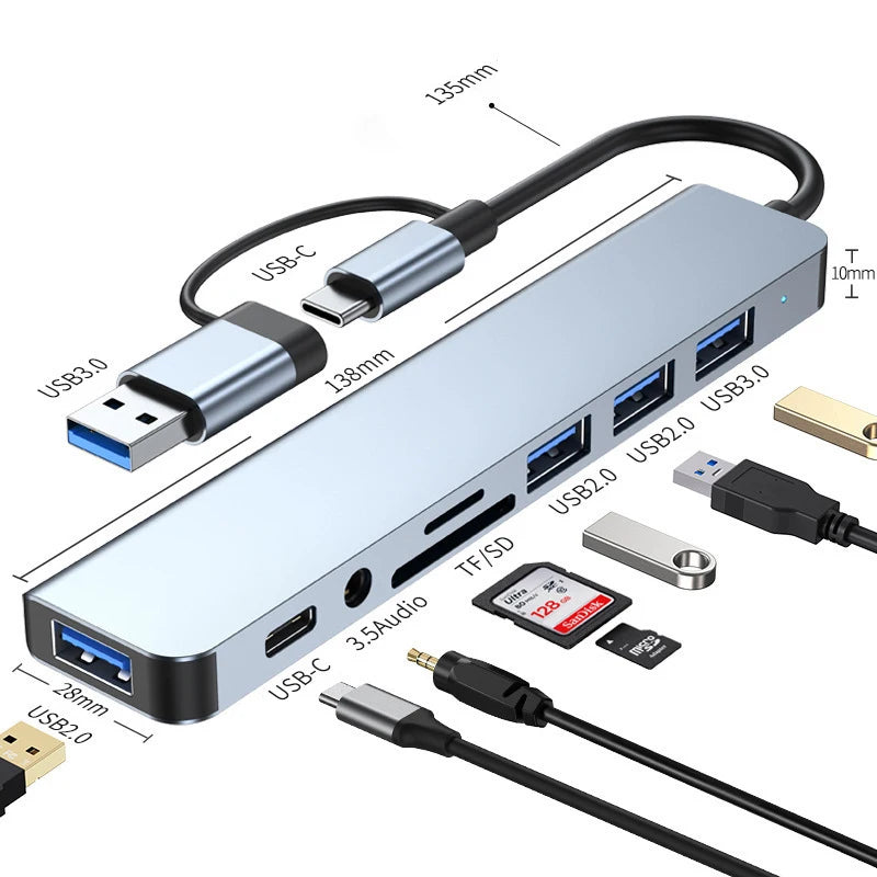 8-in-2 USB-C Multi Hub