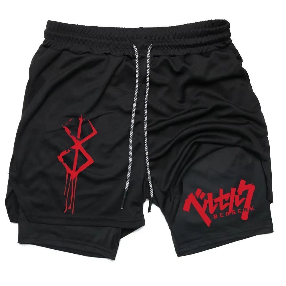 Berserk Anime Gym and Running Shorts