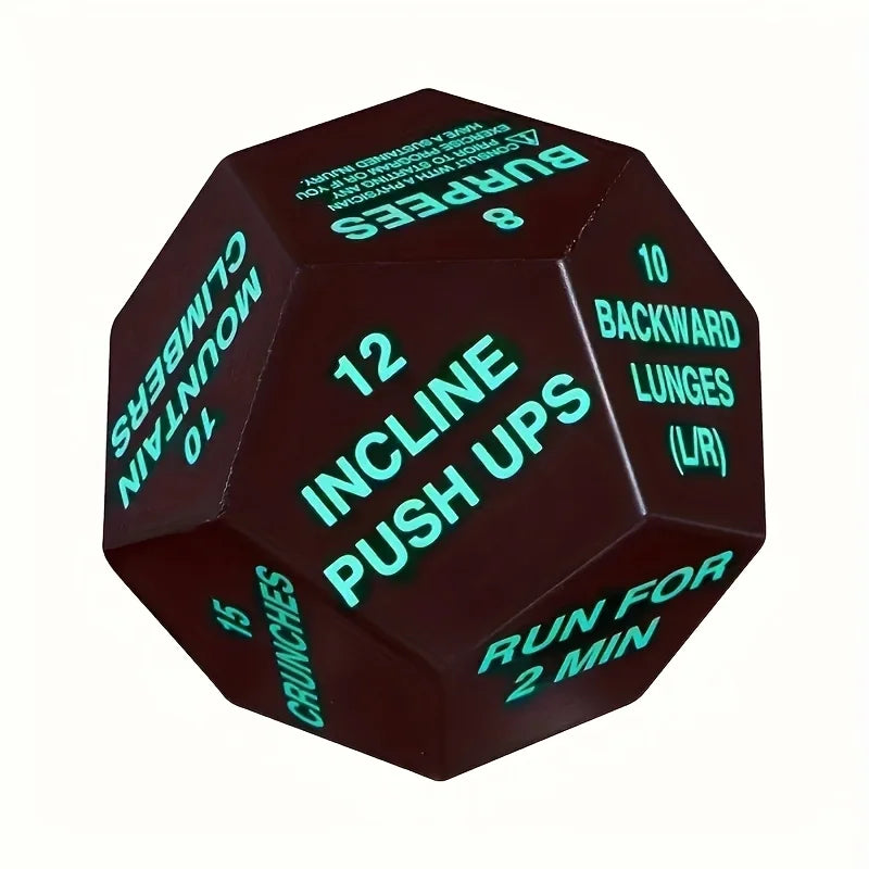 12-Face Fitness Challenge Dice
